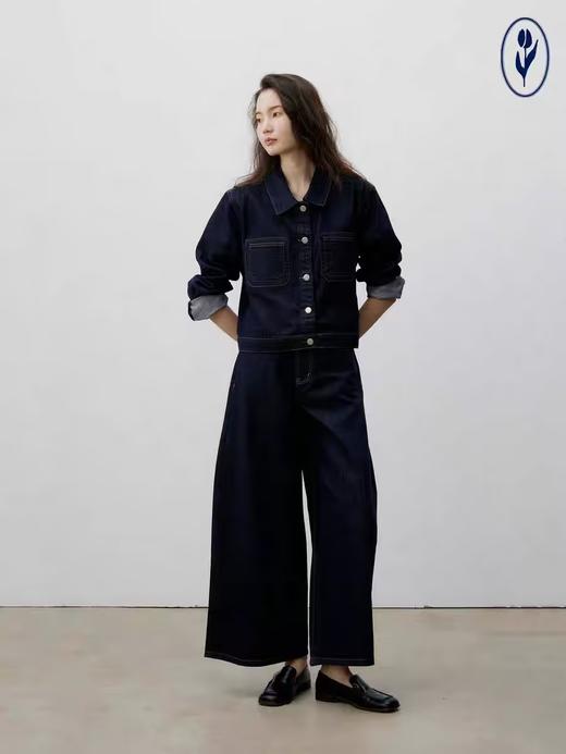 shyshystill/shy202401029/原牛蓝深色牛仔夹克外套 商品图3