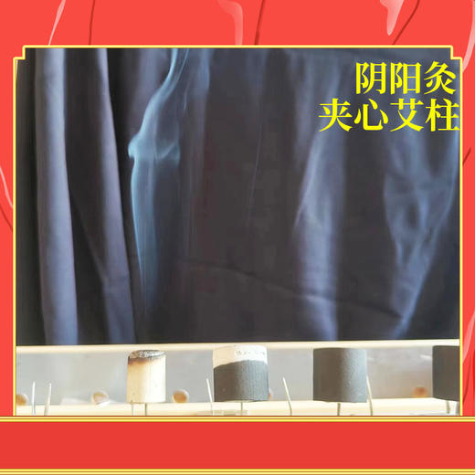 【阴阳艾柱】3cm*2.8cm无烟艾碳艾柱新品阴阳灸夹心艾柱 商品图2
