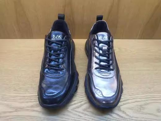 豪行真皮男鞋11385030春秋新款单鞋运动鞋厚底防滑爆款男运动皮鞋 商品图5