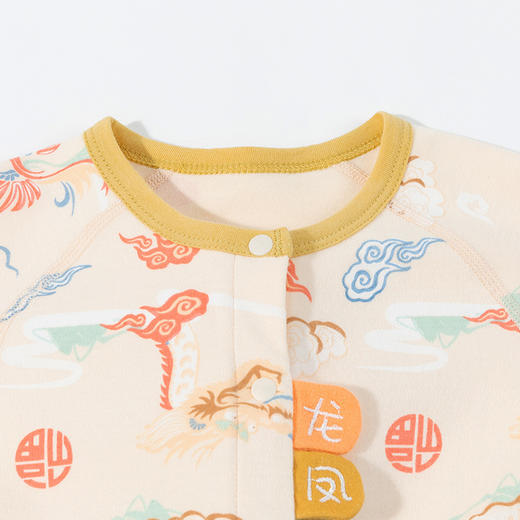 春秋新款前开连体衣婴儿哈衣男女宝宝爬服连体睡衣满月服ZB3DL034 商品图5