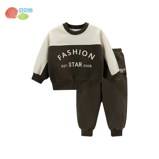 贝贝怡童装男童套装春秋2024年新款男宝宝秋装休闲儿童卫衣两件套ZB3DT073 商品图7