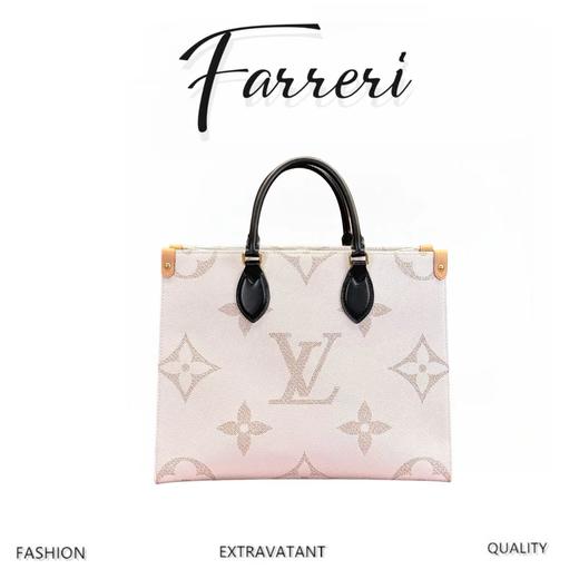 驴家 M46912 ONTHEGO 中号托特手袋 沙丘色 商品图0