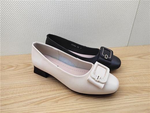 豪行秋季22320663真皮职业休闲低跟女鞋单鞋皮鞋 商品图0