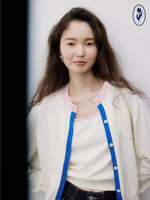 shyshystill/shy202202043/彩色撞色拼接感精梳棉开衫 商品图2