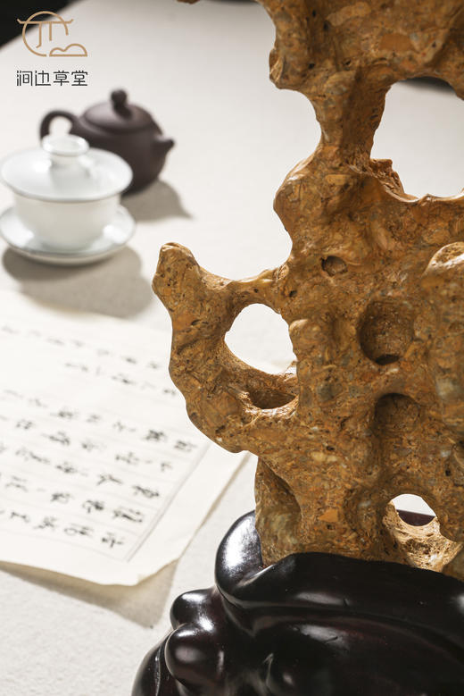 天然太湖石文人书房奇石摆件 商品图7