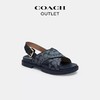 【自营】coach/蔻驰  奥莱女士经典标志CHAMBRAY香布雷平纹面料FRASER凉鞋 CT645 BHP 商品缩略图1