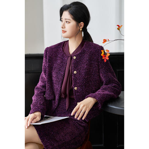 剩S/L/XL 米思阳2026春季新品优雅小香风短外套气质名媛风上衣4226 商品图5