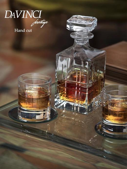 【样品特惠4折，仅1套，无货退款】DAVINCI达芬奇进口威士忌酒杯手工水晶玻璃杯洋酒杯高级礼盒套装达芬奇精雕威士忌对杯290ml 商品图1