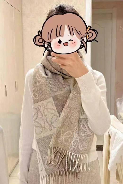 抢抢90羊毛10山羊绒low围巾超经典款 商品图3