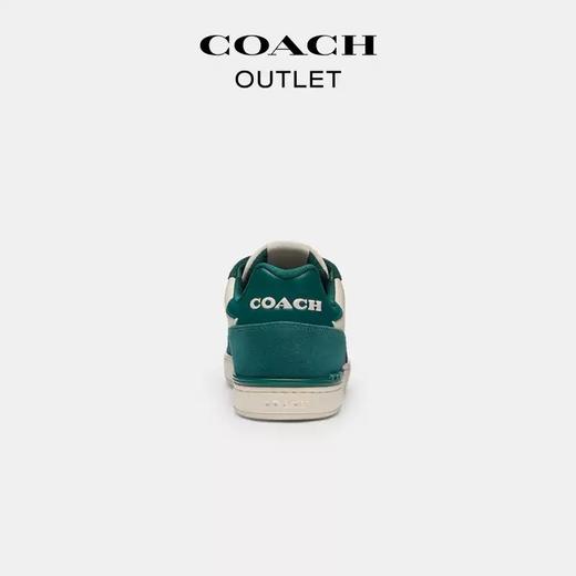 【自营】coach/蔻驰  奥莱男士CLIP 球场运动鞋舒适低帮鞋绿色 CW795 EME 商品图3