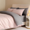 【A类加厚长绒棉磨毛四件套】秋冬季 全棉纯棉被套床单三件套 简洁纯色家纺 商品缩略图8