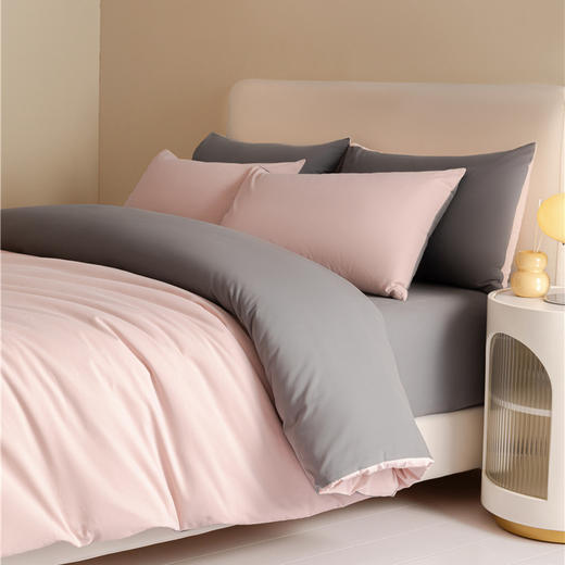 【A类加厚长绒棉磨毛四件套】秋冬季 全棉纯棉被套床单三件套 简洁纯色家纺 商品图8