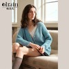 OLrain欧芮儿法式蓝色毛衣女秋季2024年新款温柔风针织衫外套 商品缩略图0