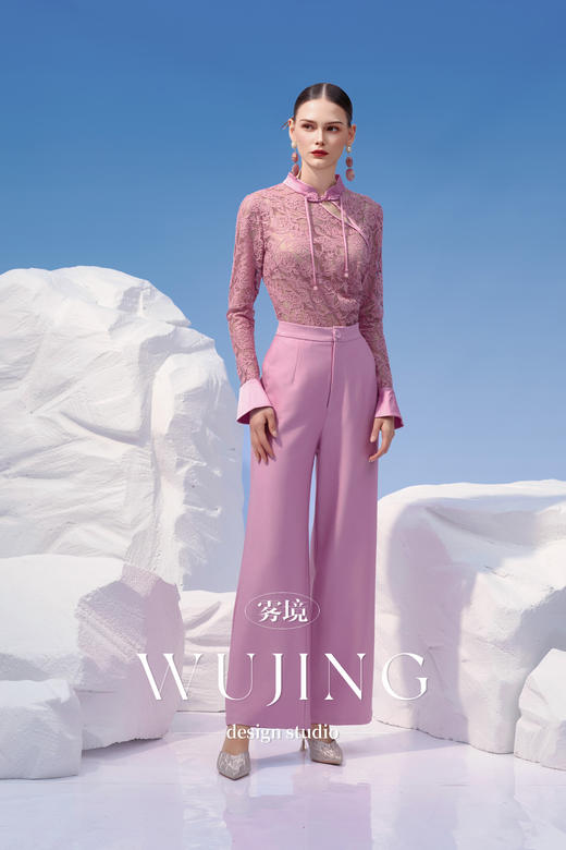 4202049 烟花粉黛 高级亮丝斜纹 雾境 商品图2