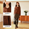 OLrain欧芮儿法式焦糖色毛衣女秋季2024年新款复古麻花毛织开衫 商品缩略图1