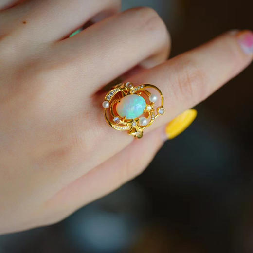 龢盒原创 欧珀星辰18k镶钻戒指 商品图2