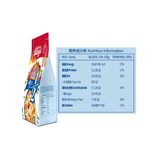 家乐氏减少糖水果麦片338g/盒 商品图2