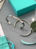 情侣款经典Tiff*any手镯1837系列925银开口手镯 商品缩略图3
