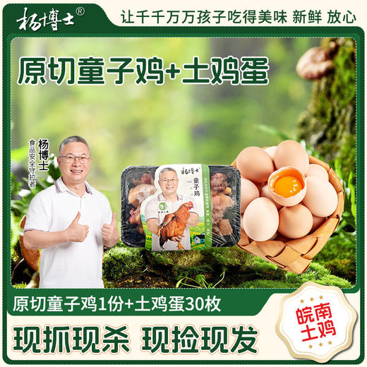 (百搭鲜味)杨博士原切童子鸡+30土鸡蛋 商品图0