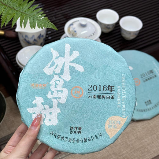 【8年老茶】洪海古树冰岛甜白茶 200g/饼 赠1泡试饮装 商品图6