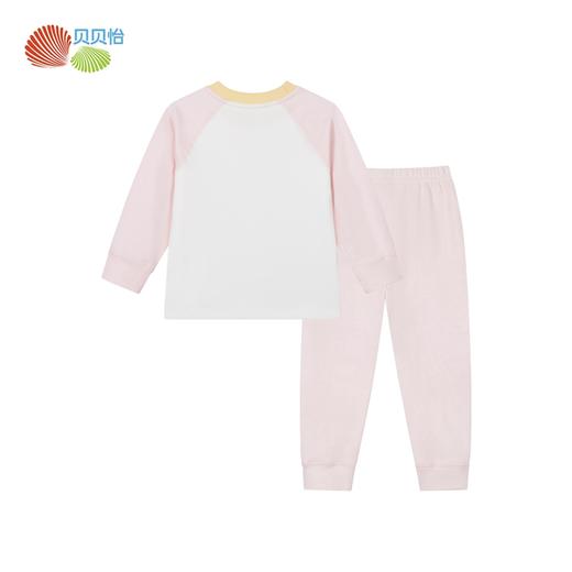 贝贝怡春秋季新款女童圆领家居服女宝秋衣秋裤内衣两件套ZB3DT030 商品图1