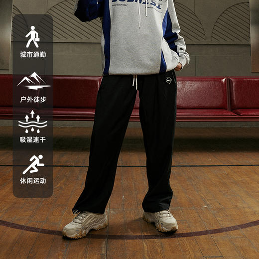 LUSHISI[速度]运动篮球长裤速干面料抽绳夏季直筒束脚裤训练薄款 商品图2