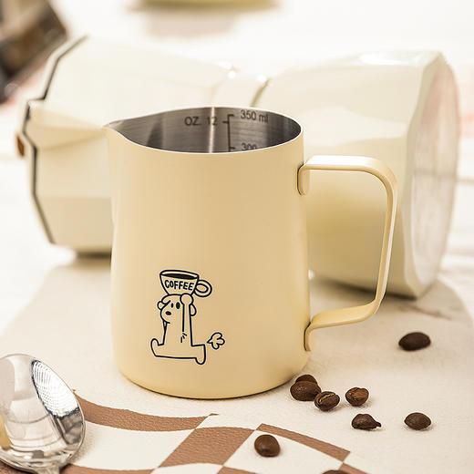 摩登主妇MOG拉花缸布粉针电动打奶器咖啡奶泡杯尖嘴不锈钢打奶缸 商品图2