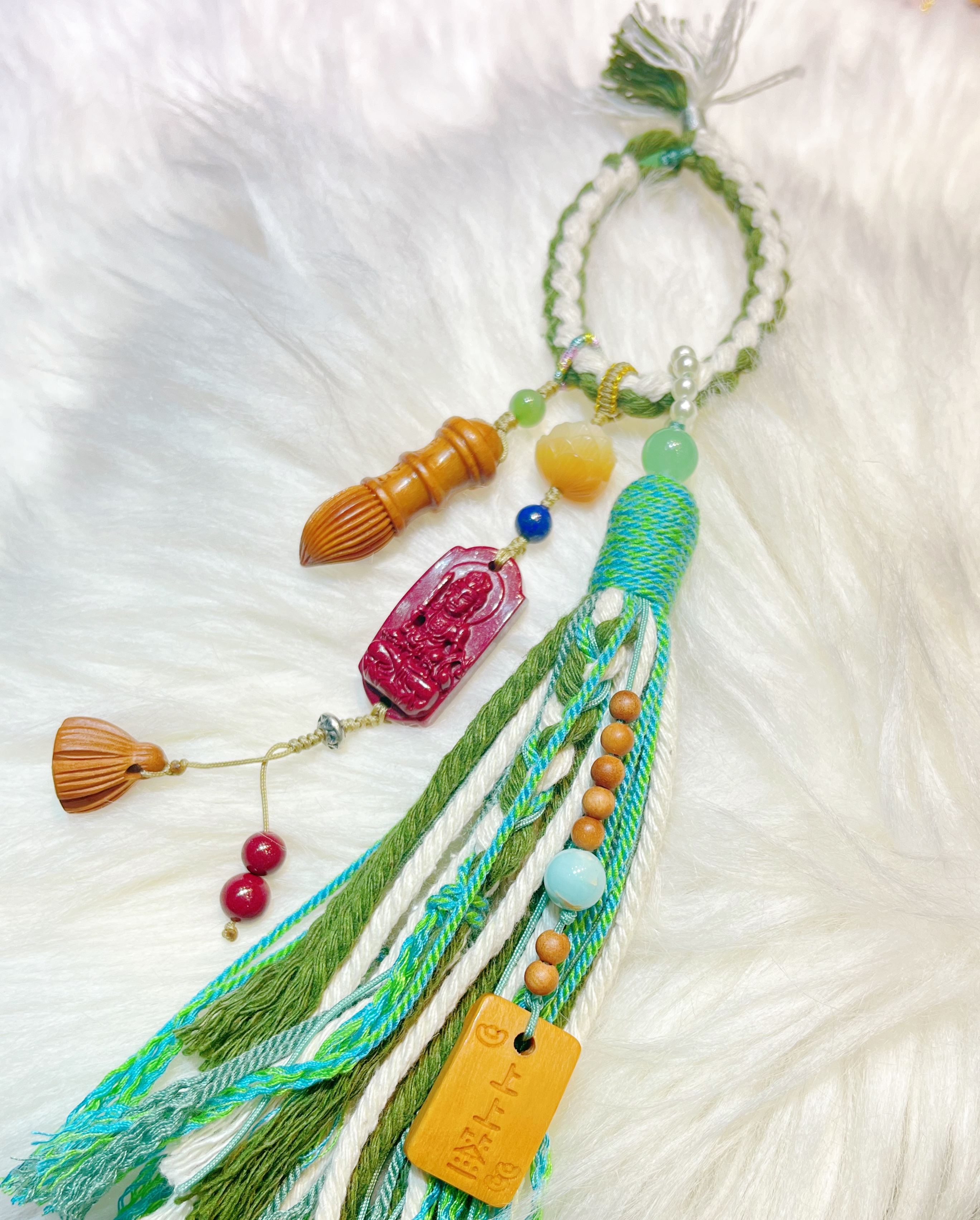 闹姐手作这一款上上签文昌挂件