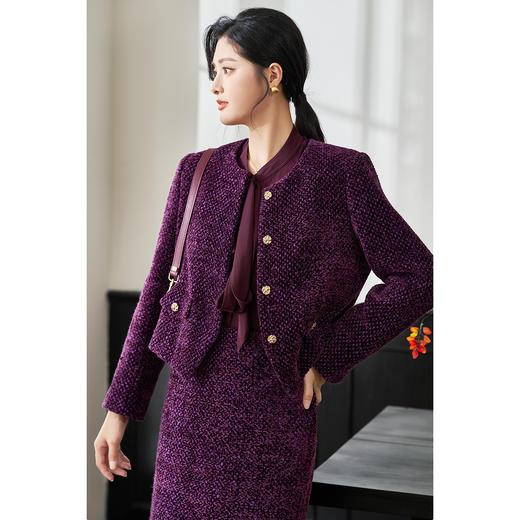 剩S/L/XL 米思阳2026春季新品优雅小香风短外套气质名媛风上衣4226 商品图0