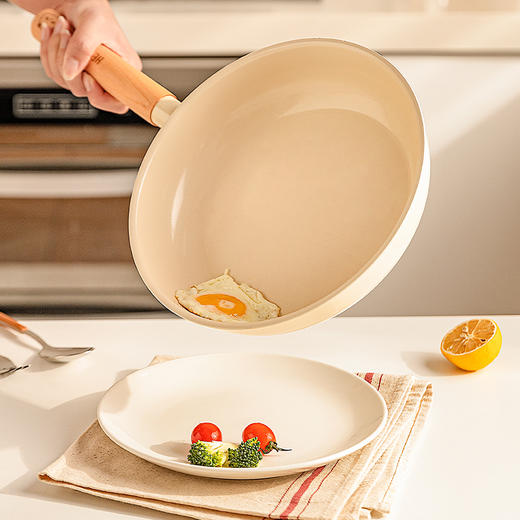 摩登主妇mototo熊猫陶瓷平底锅不粘锅煎锅家用煎饼煎蛋神器电磁炉 商品图1