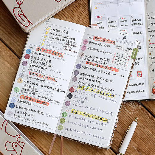 【宫手账本】周计划便携日程本 自填日期手账本 商品图2