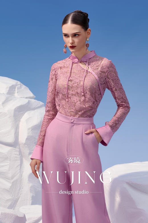 4202049 烟花粉黛 高级亮丝斜纹 雾境 商品图4