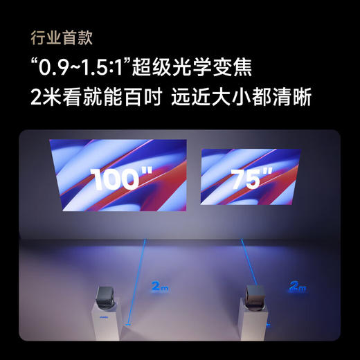 Vidda C2 Ultra海信4K超高清纯三色激光云台投影仪家用家庭影院白天投墙(MCL38激光器+超级光学变焦) 商品图2