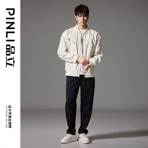 PINLI品立2024秋季新款男士多口袋棒球服宽松立领休闲夹克外套潮GD243104222 商品图9
