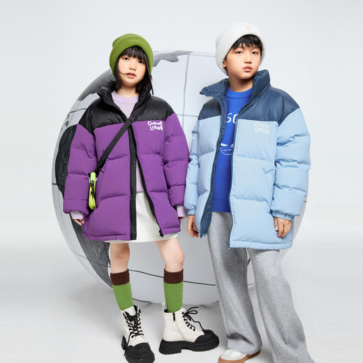 【极寒-15~-5℃】男女童中长款羽绒服外套冬季新款安奈儿童装EM445620 商品图6