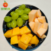 【经典三拼】脆甜哈密瓜+芒果+无籽青提 3拼切盒 500g 商品缩略图0