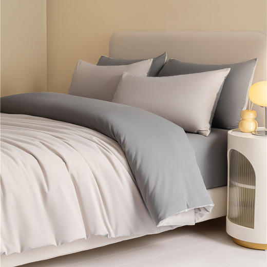 【A类加厚长绒棉磨毛四件套】秋冬季 全棉纯棉被套床单三件套 简洁纯色家纺 商品图6