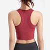 新款抗菌运动内衣女防震高强度跑步瑜伽背心裸感前拉链文胸 YNWX32-23 商品缩略图3