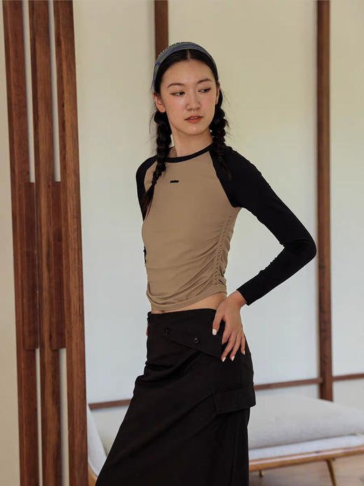 无缝一体插肩袖打底 商品图3