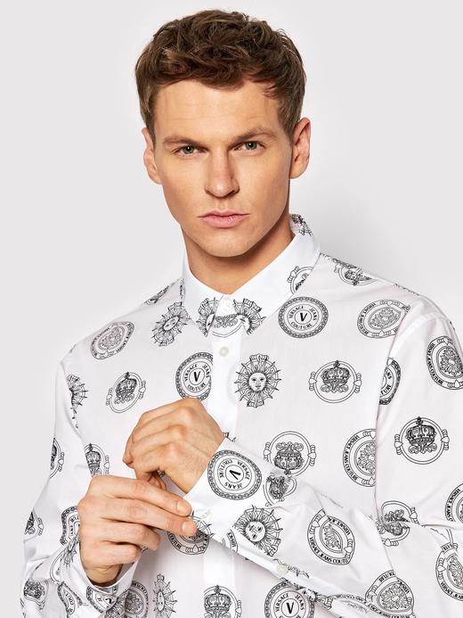 【超惠秒】Versace 范思哲 男士印花全棉休闲长袖衬衣 10521 商品图2