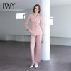 IWY/秋粉色西装套装女高级感职业正装修身两件套工作服面C14216+P34216 商品缩略图1