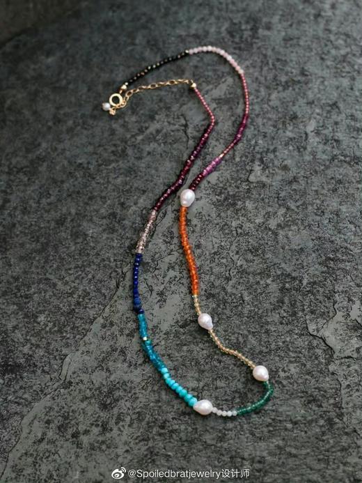 SpoiledBrat Jewelry彩虹珍珠项链 商品图0