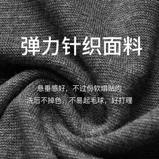 OLrain欧芮儿深灰色立领T恤女秋季2024年新款通勤长袖修身上衣 商品图4