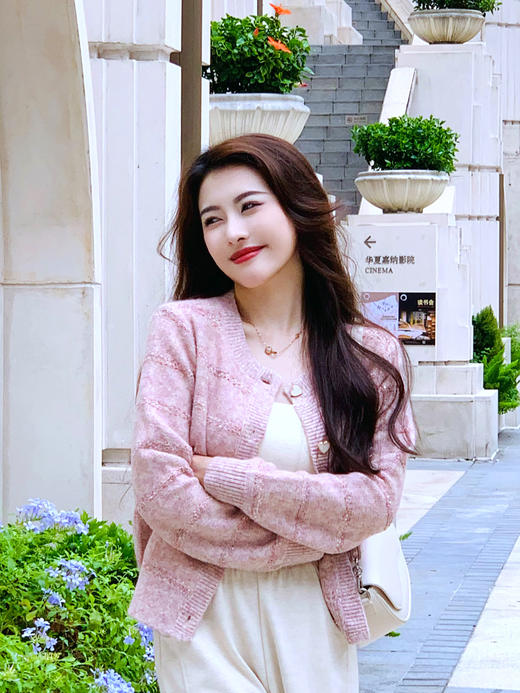 【百图lulu定制】【香风针织外套】雀羽绒 混纺编织 香风 长袖外套 商品图8