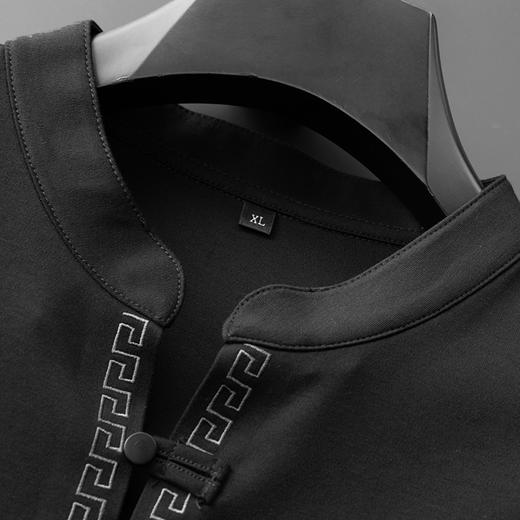 【中国风】【新款DDA】大依优型大码长袖衬衫翻领加肥加大肥佬休闲商务宽松透气上衣 商品图4