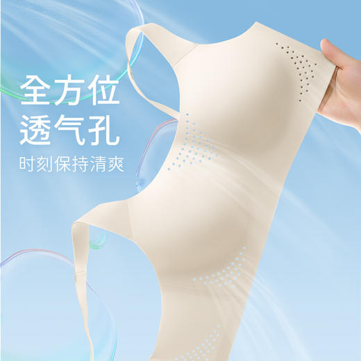 D1-【B-C杯】 【大胸运动款】【透气洞洞杯】润微轻运动薄款立体模+全方位透气孔+升级回弹力贴身无勒感不抖胸  律动轻悦 商品图2