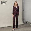 IWY/秋冬款安哥拉红西装套装女气质时尚干练职场接待西服外套C14105+P34105  商品缩略图4