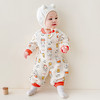 【亲肤柔软，透气舒适，内里夹棉，厚实保暖】初生婴儿衣服秋冬季 宝宝冬装夹棉连体衣 保暖加厚新生儿哈衣爬服潮款-QQ 商品缩略图9
