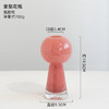 创意高脚中古玻璃水培花瓶粉色简约感花器装饰摆件 商品缩略图6