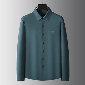 【高弹】【新款DDA】大依优型大码长袖衬衫翻领加肥加大肥佬休闲商务宽松透气上衣